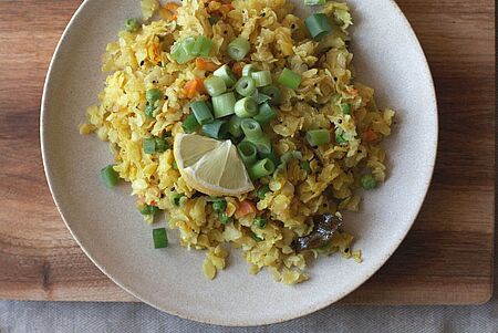Poha-Rezept: Ayurvedisch pikant frühstücken