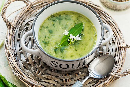 Frühlings-Rezept: Bärlauchcremesuppe mit Kartoffeln