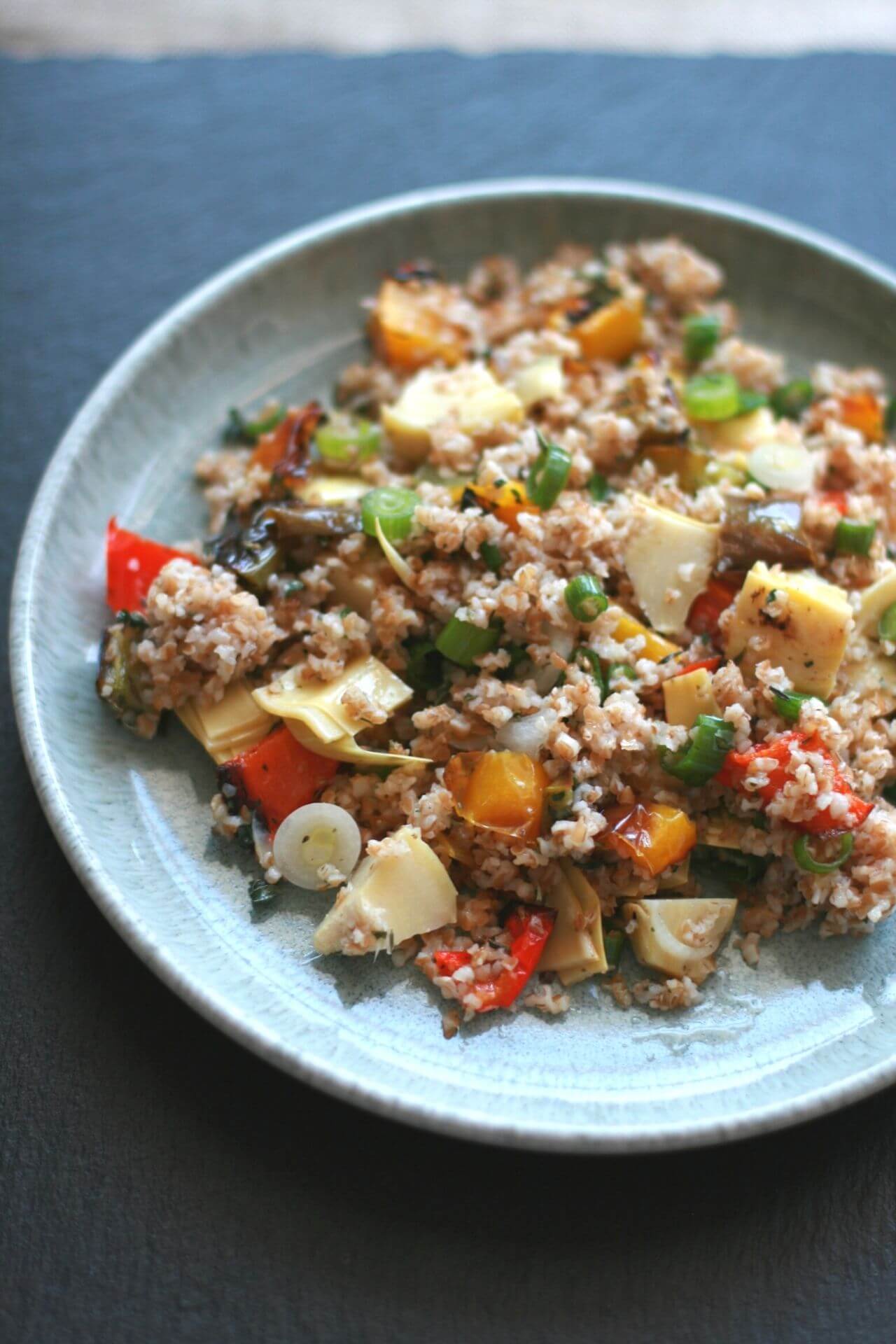 Rezept: Bulgur Salat mit Grillgemüse