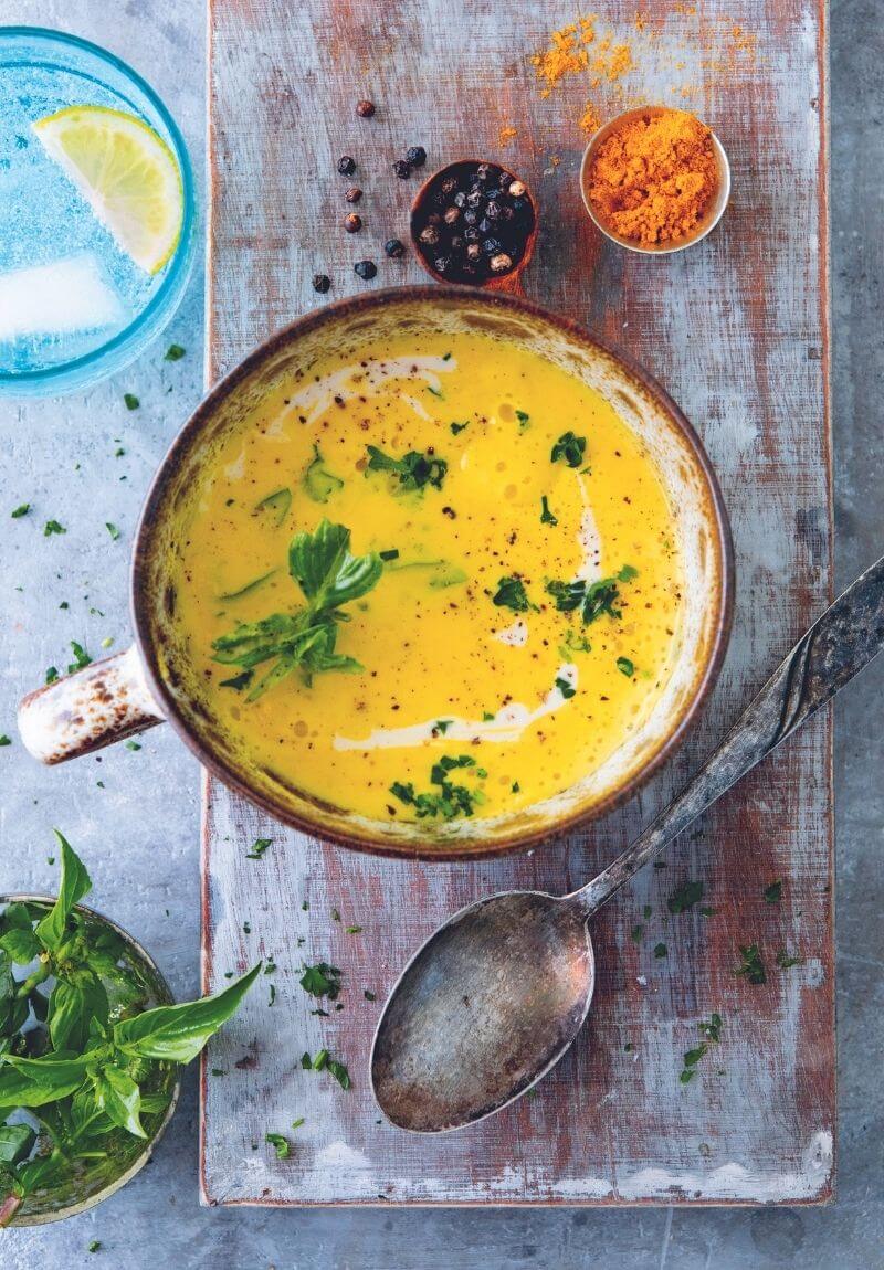 Rezept für ayurvedische Petersilienwurzel-Suppe - gut für Gelenke