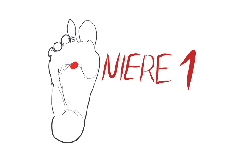 Nieren-Meridian: Punkt am Fuß