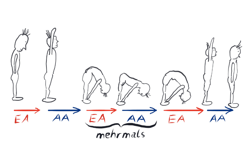 Yoga-Übung gegen Angst: Uttananasa (Vorbeuge)