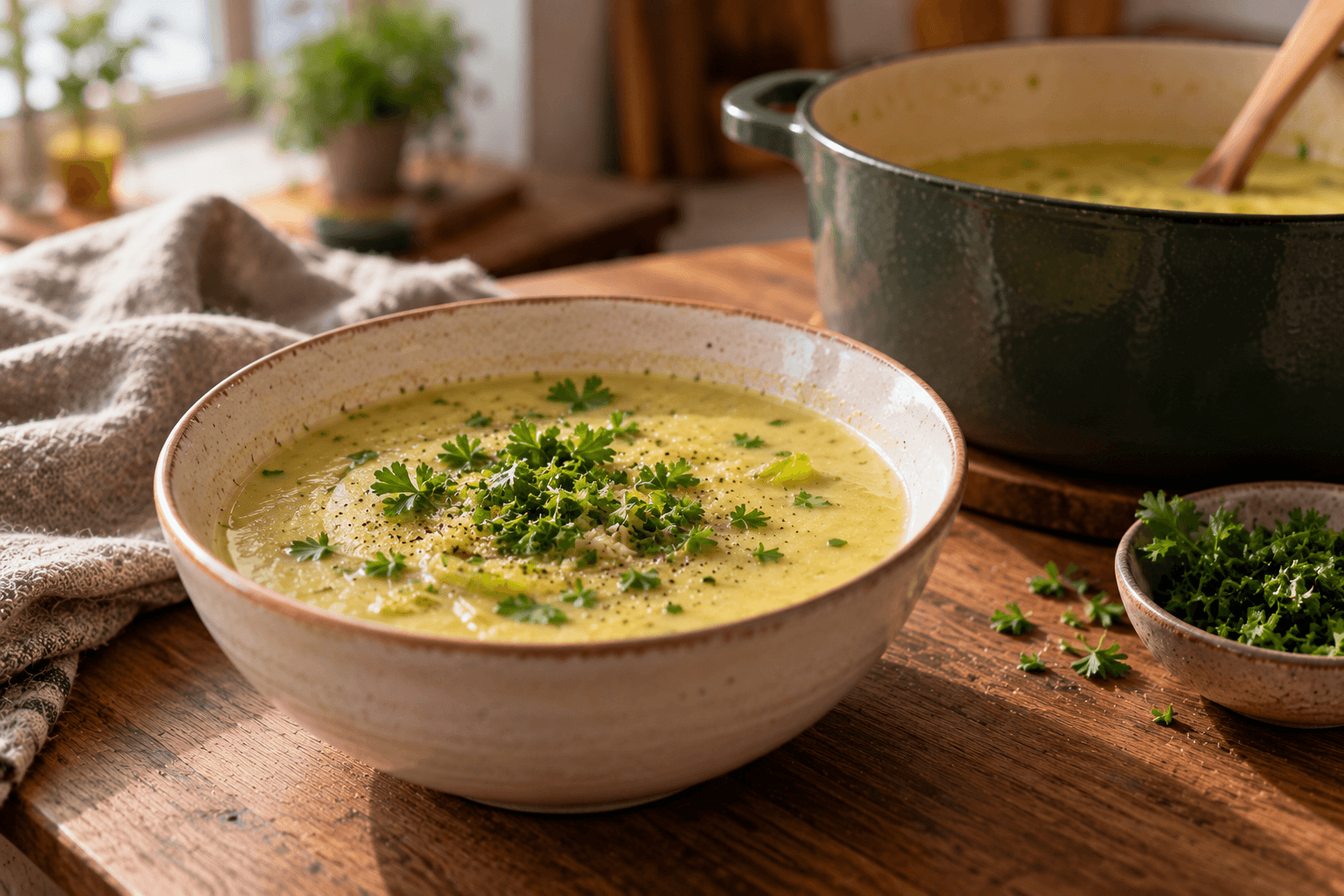 Lauch-Meerrettich-Suppe: TCM-Rezept