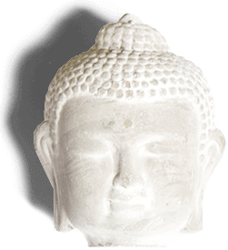 Kopf einer Buddha-Figur